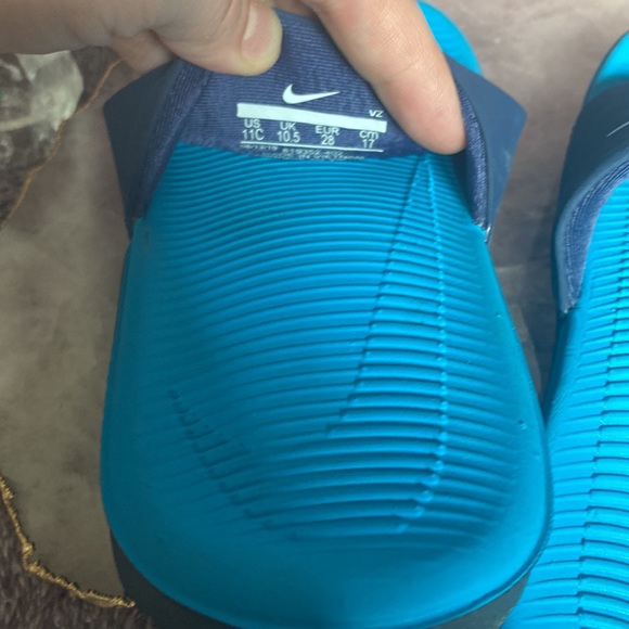 NIKE Slides Size 11 Blue - Picture 3 of 3